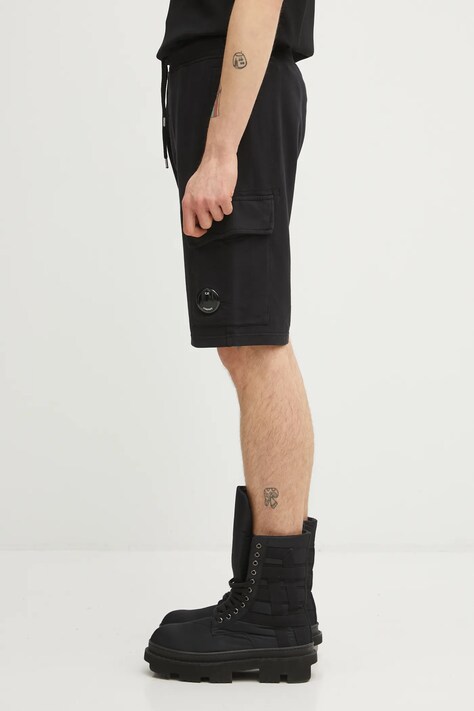 C.P. Company szorty bawełniane męskie kolor czarny RCCMSB704A002246G
