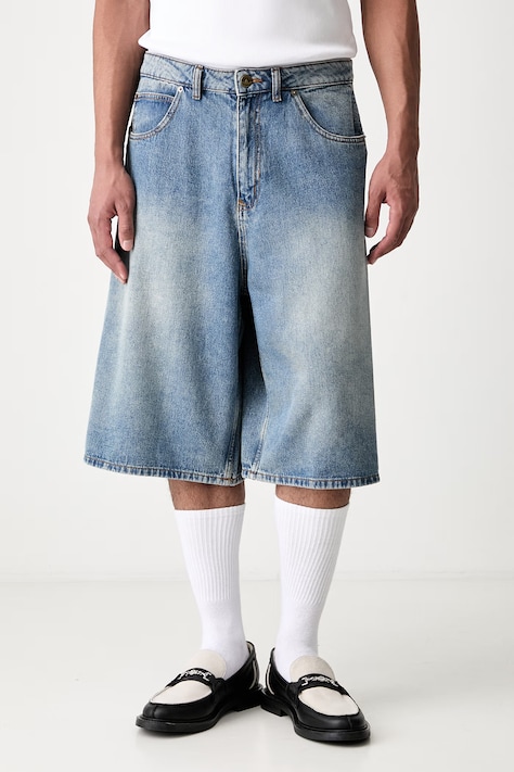 adidas Originals szorty męskie jeansowe niebieskie regular waist KE0133