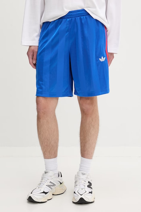 adidas Originals Teplákové šortky pánske modré regular waist KE3590