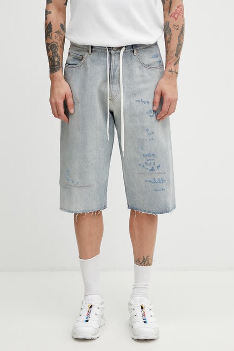 MM6 Maison Margiela szorty jeansowe męskie niebieskie regular waist SH0MU0014.M30055.962