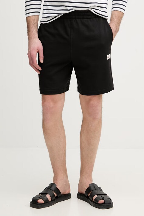 Calvin Klein Jeans šortky pánske bavlnené čierne high waist LV04RF282G