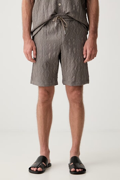 Lindbergh szorty męskie z wiskozą szare regular waist 30.503739