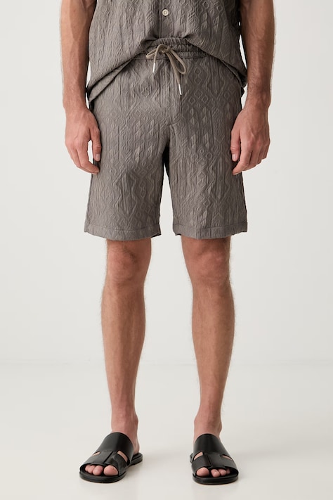 Lindbergh szorty męskie z wiskozą szare regular waist 30.503739
