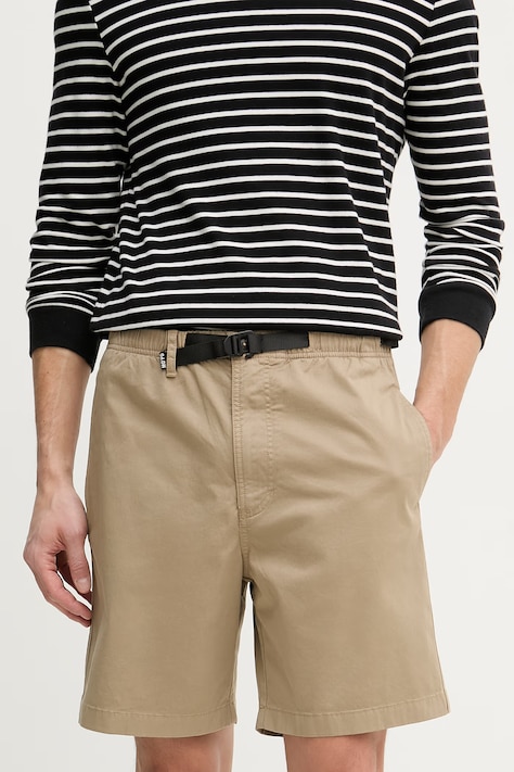 Marc O'Polo férfi Rövidnadrág pamut-elasztán bézs normál derék 5000008035