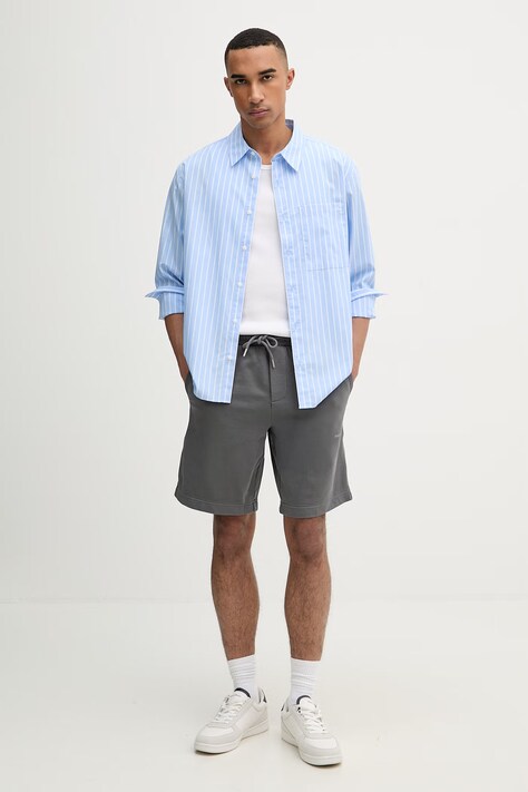 Marc O'Polo szorty dresowe męskie bawełniane szare regular waist 5000014804