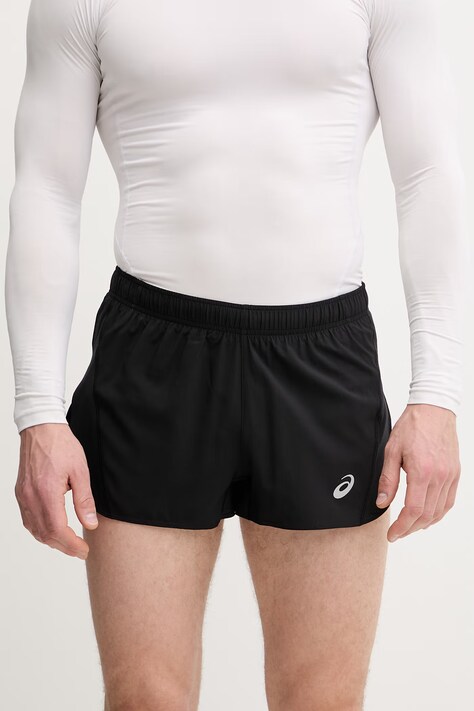 Asics szorty treningowe męskie kolor czarny 2011D222