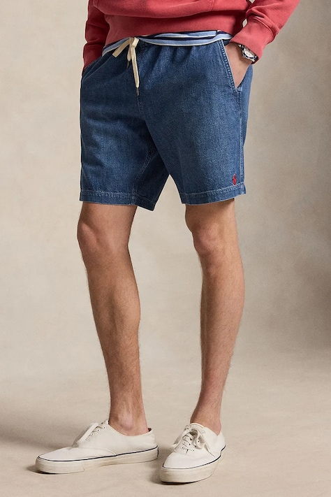 Polo Ralph Lauren szorty dresowe męskie jeansowe niebieskie 710P02689