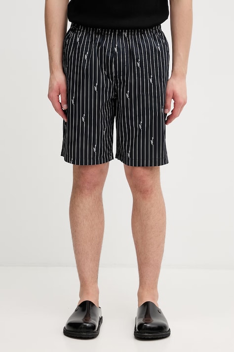 Lacoste szorty bawełniane męskie czarne GH1964