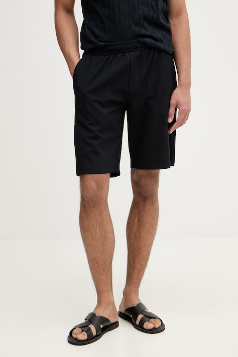 Karl Lagerfeld szorty męskie granatowe regular waist 562034.265701