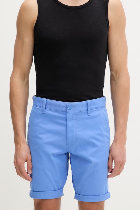 Tommy Jeans szorty chino męskie bawełniane z elastanem granatowe regular waist DM0DM22827