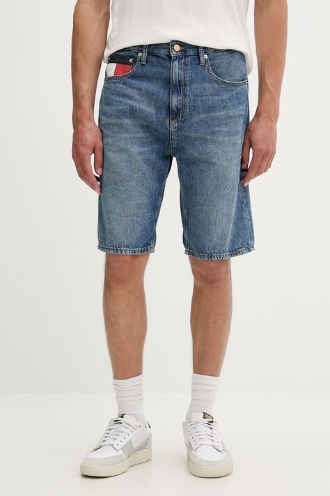 Tommy Jeans szorty męskie jeansowe niebieskie DM0DM22991