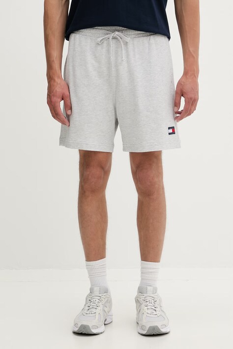 Tommy Jeans σορτς Ανδρικά με βαμβάκι γκρί κανονική DM0DM23016