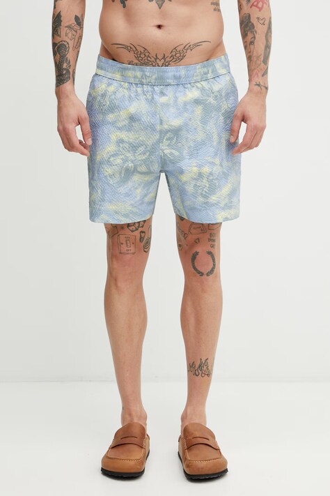 Maison Kitsuné σορτς μαγιό Ανδρικά μπλε QM01407WQ4087
