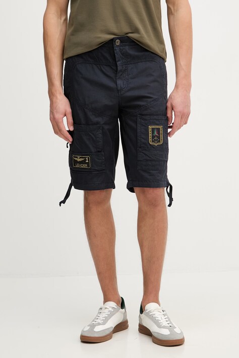 Aeronautica Militare szorty męskie bawełniane granatowe