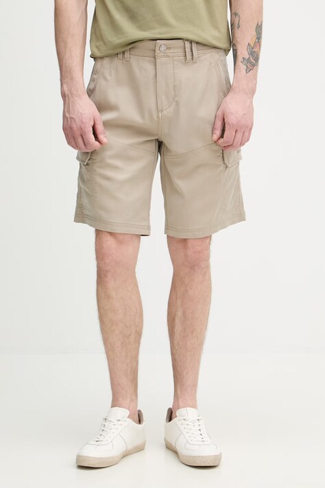 Aeronautica Militare szorty cargo męskie beżowe regular waist BE0285UCT04301