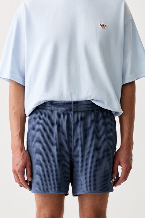adidas Originals спортивные шорты для мужчин с хлопком голубые regular waist KX1246