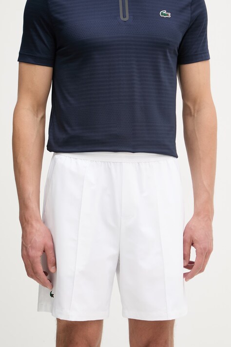 Lacoste Szorty męskie białe regular waist GH0203
