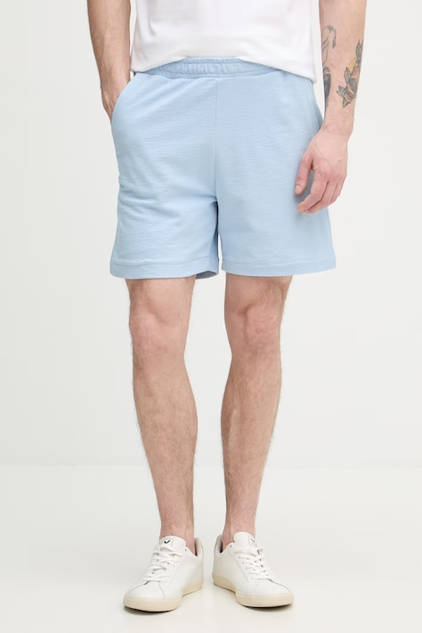 Lacoste szorty dresowe męskie bawełniane niebieskie GH1973