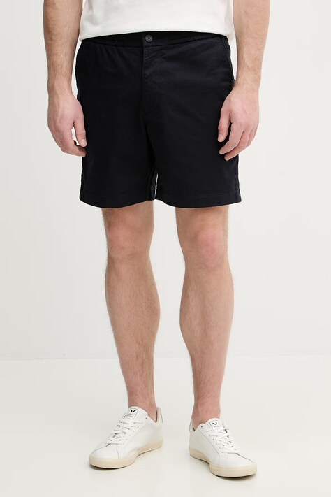 Lacoste szorty męskie bawełniane z elastanem granatowe regular waist GH2324