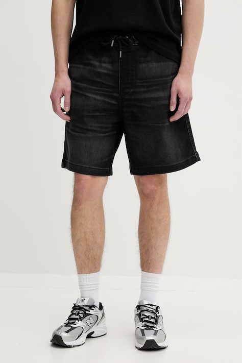 Guess Jeans šortky pánske čierne M6GD35 D8003