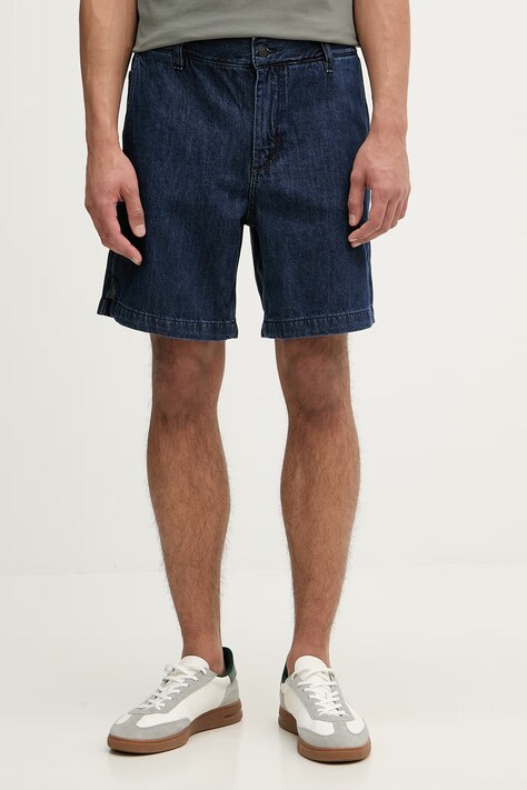 BOSS Orange szorty męskie jeansowe granatowe regular waist 50557454