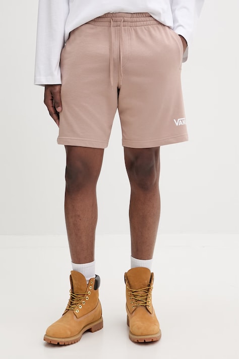 Vans szorty dresowe męskie bawełniane beżowe regular waist VN000W16E2V1