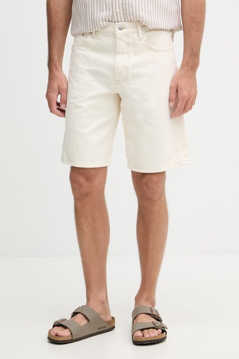 Tommy Hilfiger szorty męskie jeansowe beżowe regular waist MW0MW42556
