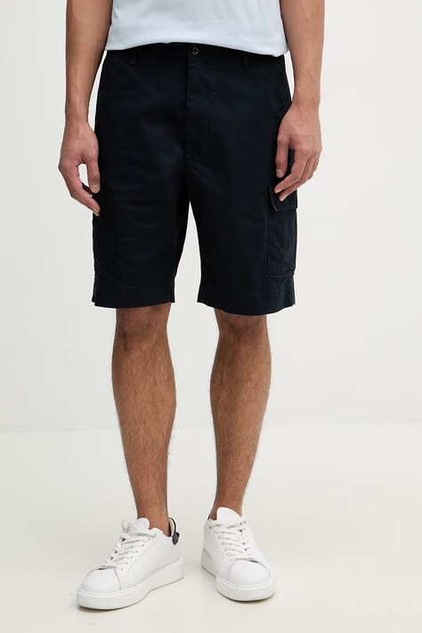 Tommy Hilfiger šortky cargo pánske s bavlnou tmavomodré MW0MW42350