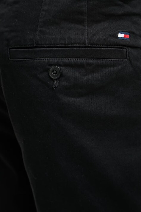 Tommy Hilfiger szorty chino męskie bawełniane z elastanem czarne MW0MW42352