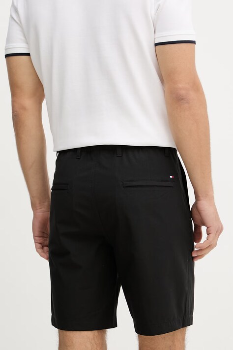Tommy Hilfiger szorty chino męskie czarne regular waist MW0MW42354