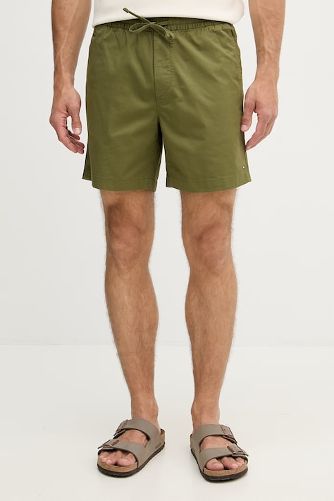 Tommy Hilfiger šortky pánske zelené regular waist MW0MW42356