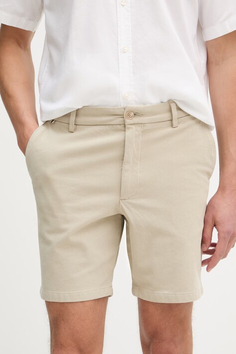 BOSS kratke hlače za muškarce od pamuka s elastanom Kane1 bež spušteni struk 50555859