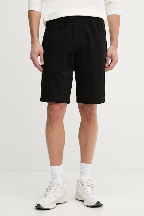 Armani Exchange szorty męskie bawełniane czarne regular waist XM002228 AF10830