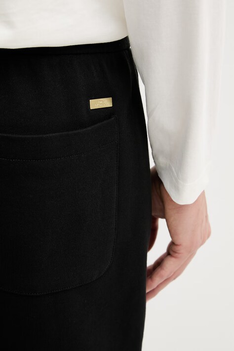 Armani Exchange szorty męskie bawełniane czarne regular waist XM002228 AF10830