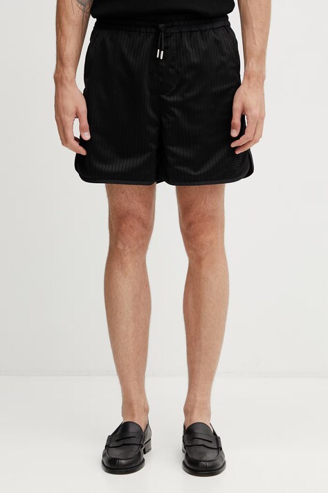 Filling Pieces Mesh szorty męskie czarne regular waist 412656500178.130