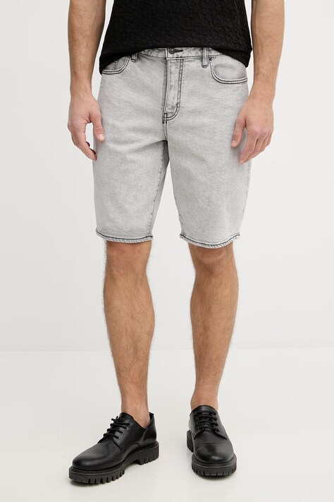 Armani Exchange šortky pánske rifľové sivé regular waist XM000073 AF22558