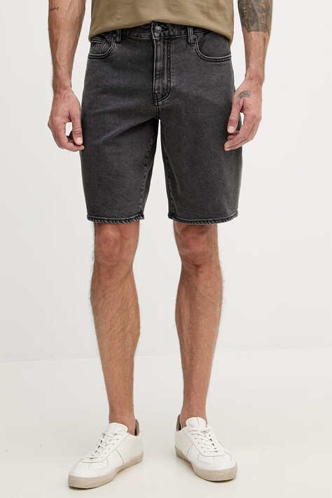 Armani Exchange šortky pánske rifľové sivé regular waist XM000073 AF22558