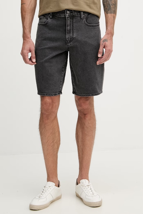 Armani Exchange šortky pánske rifľové sivé regular waist XM000073 AF22558