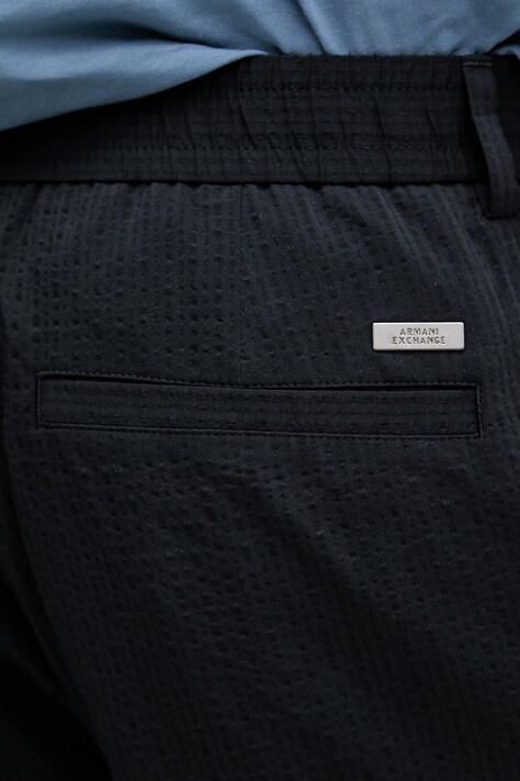 Armani Exchange шорти чоловічі з ліоцелем — SS26-SZM0I0, темно-синій — фото 4