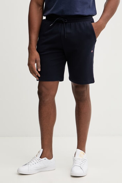 Napapijri szorty bawełniane NALIS męskie kolor granatowy NP0A4H881761