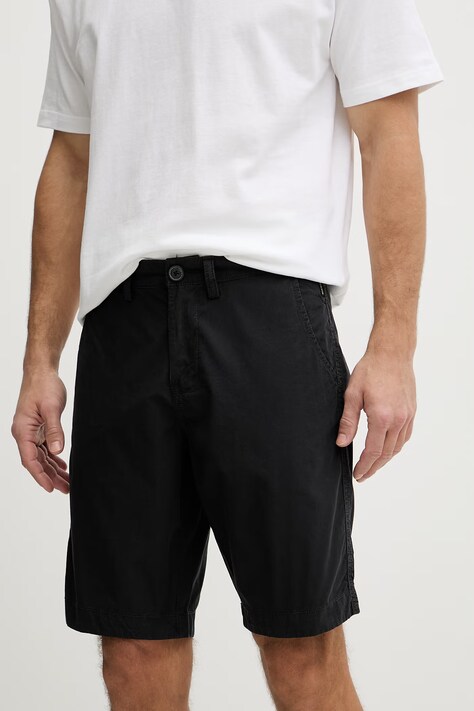 Napapijri szorty męskie bawełniane NAKURU 6 czarne regular waist NP0A4HRV0411