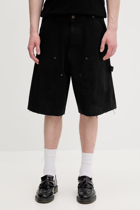 HUGO Blue шорти чоловічі бавовняні Giron262WS чорні regular waist 50561341