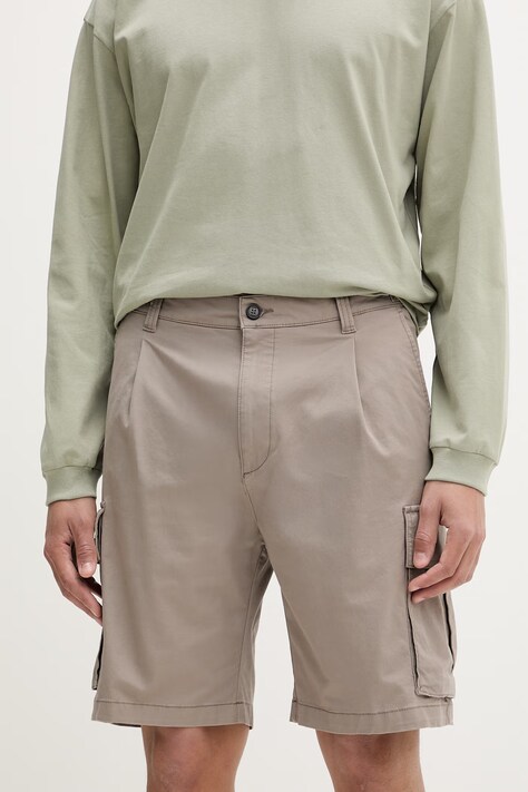 HUGO šortky cargo pánske Craysen262S béžové high waist 50556891