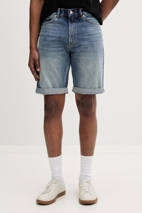 HUGO szorty męskie jeansowe HUGO 838/S niebieskie regular waist 50560386