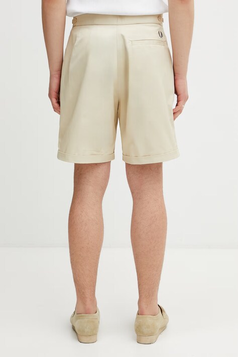 Fred Perry шорти чоловічі бавовняні — SS26-SZM0K5, бежевий — фото 3