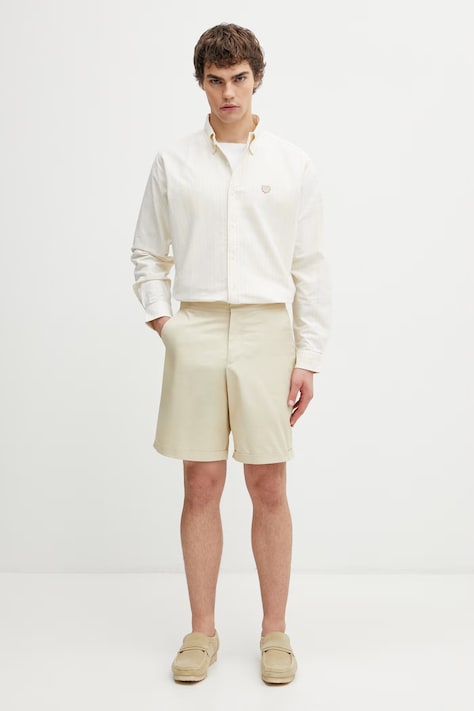 Fred Perry шорти чоловічі бавовняні — SS26-SZM0K5, бежевий — фото 5