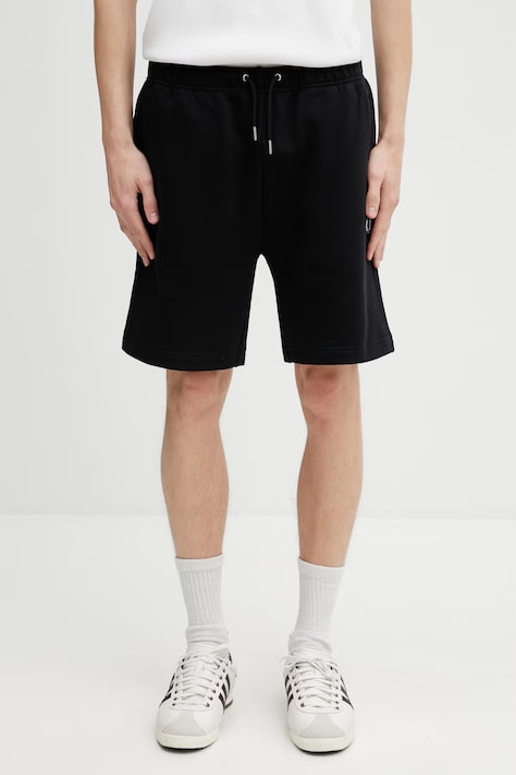 Fred Perry pantaloni scurți de trening bărbați bumbac negri S8505