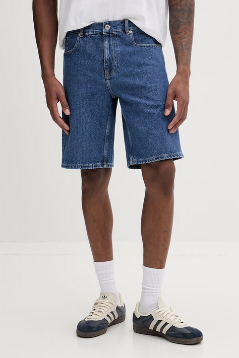 Karl Lagerfeld Jeans szorty męskie jeansowe niebieskie regular waist B2M10138