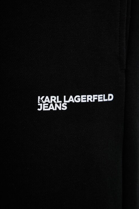 Karl Lagerfeld Jeans трикотажні шорти чоловічі бавовняні — SS26-SZM0KI, чорний — фото 4