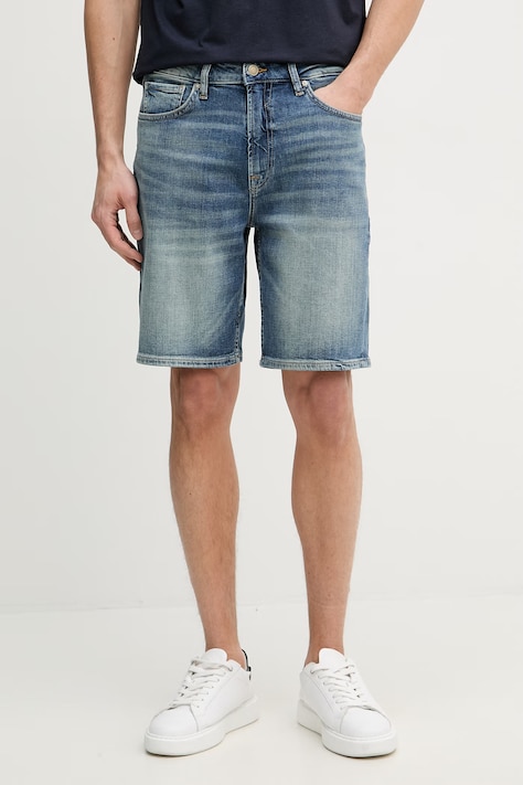 Guess šortky pánské s bavlnou modré regular waist M6GD27 D0777